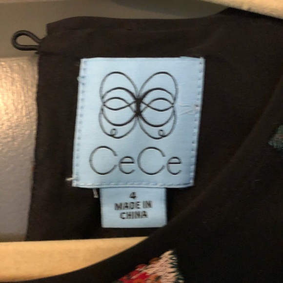 CeCe embroider overlay dress size 4 NWT - Picture 4 of 6